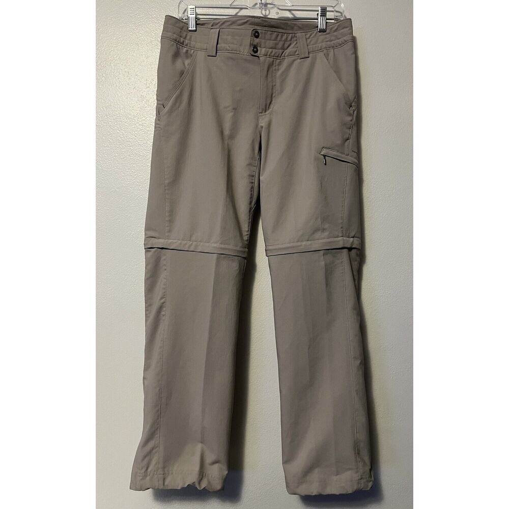Columbia Titanium Women's Zip Off Pants Size 8 Short Beige Outdoor Utility